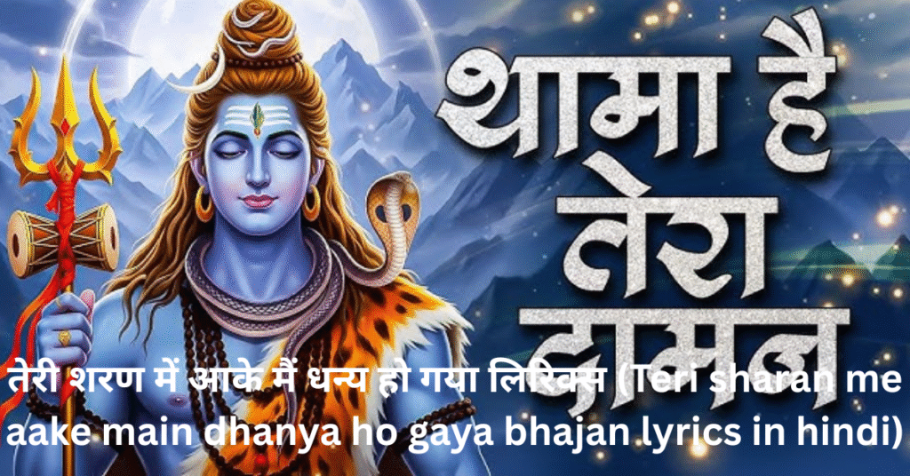 थामा है तेरा दामन, दामन ना तुम छुड़ाना लिरिक्स in hindi