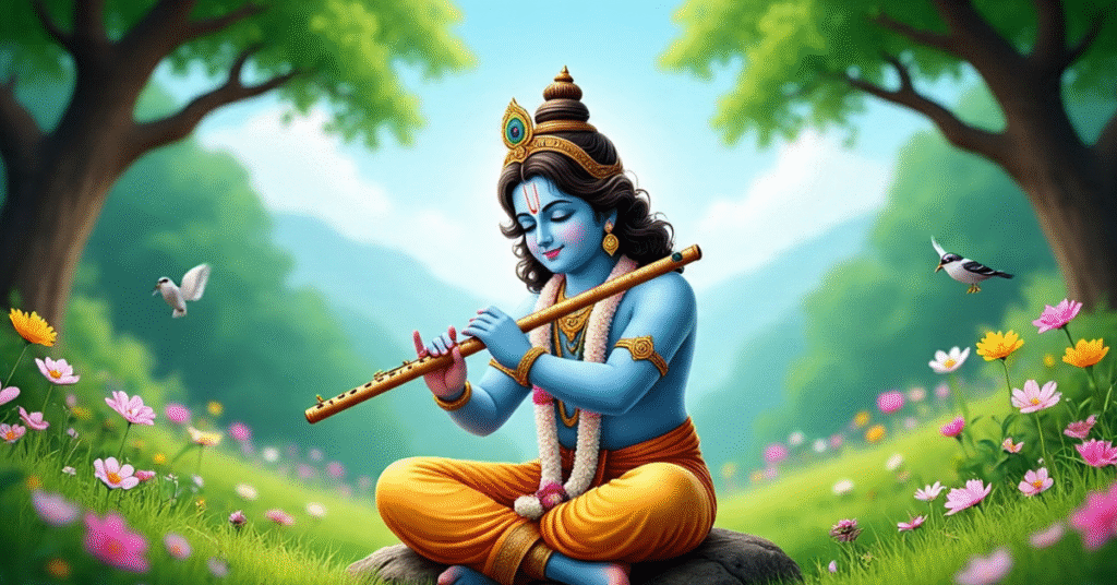 बंसी बजाते हुए किसी ने मेरा श्याम देखा