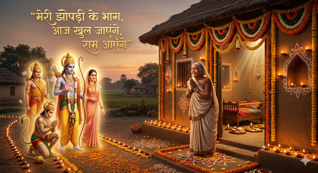 मेरी झोपड़ी के भाग आज खुल जाएंगे